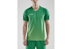 Craft T-Shirt Pro Control Stripe Jersey Neonfarben/Dunkelrot/Grün