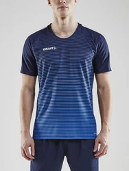 Craft T-Shirt Pro Control Stripe Jersey Dunkelblau/Grau/Blau