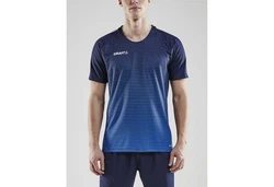 Craft T-Shirt Pro Control Stripe Jersey Dunkelblau/Grau/Blau