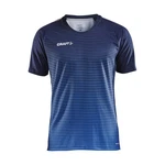 Craft T-Shirt Pro Control Stripe Jersey Dunkelblau/Grau/Blau