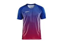 Craft T-Shirt Pro Control Stripe Jersey Dunkelrot/Blau/Mischfarben/Lila/Grau