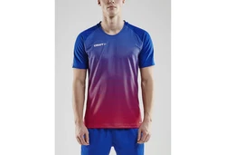 Craft T-Shirt Pro Control Stripe Jersey Dunkelrot/Blau/Mischfarben/Lila/Grau