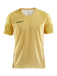 Craft T-Shirt Pro Control Stripe Jersey Gelb/Dunkelrot/Braun/Grau/Orange