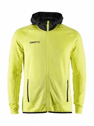Craft Sweatshirt Extend Full Zip Gelb/Grün
