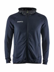 Craft Sweatshirt Extend Full Zip Dunkelblau/Grau/Dunkelrot/Hellblau