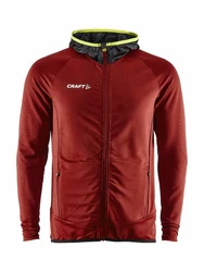 Craft Sweatshirt Extend Full Zip Dunkelrot