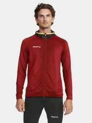 Craft Sweatshirt Extend Full Zip Dunkelrot