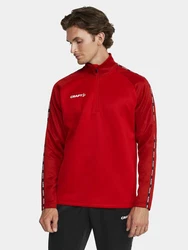Craft Sweatshirt Squad 2.0 Half Zip Rot/Dunkelrot