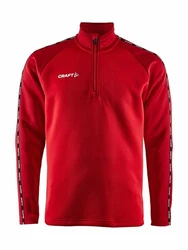 Craft Sweatshirt Squad 2.0 Half Zip Rot/Dunkelrot