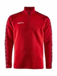 Craft Sweatshirt Squad 2.0 Half Zip Rot/Dunkelrot