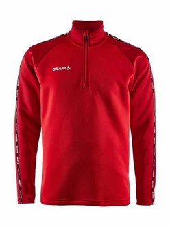 Craft Sweatshirt Squad 2.0 Half Zip Rot/Dunkelrot