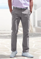 John Devin Chinohose Regular-Fit Silber/Grau/Hellgrau/Dunkelgrau