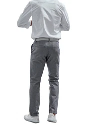 John Devin Chinohose Regular-Fit Silber/Grau/Hellgrau