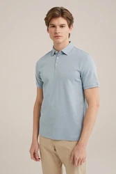 WE Fashion Poloshirt Blau/Hellblau