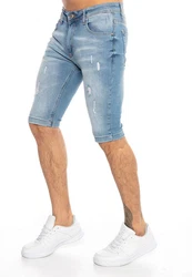 RedBridge Jeansshorts Hemd Hellblau/Blau