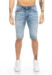 RedBridge Jeansshorts Hemd Hellblau/Blau