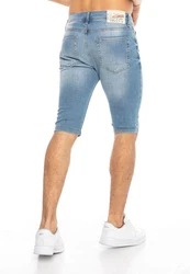 RedBridge Jeansshorts Hemd Hellblau/Blau