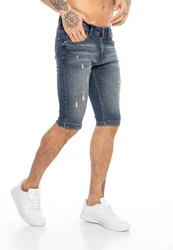 RedBridge Jeansshorts Hemd Blau/Hellblau