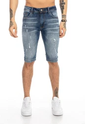 RedBridge Jeansshorts Hemd Hellblau/Blau