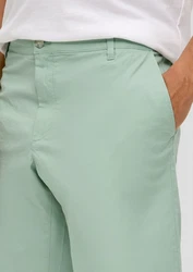 s.Oliver Bermuda-Hose mit Knopfverschluss Hellgrün/Grün/Türkis