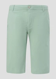 Bermudas Bermuda-Hose aus Baumwoll-Stretch mit Knopfverschluss