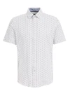 WE Fashion Businesshemd Grau/Weiß/Creme