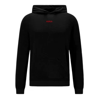 HUGO Hoodie Linked Hoodie mit Kängurutasche 