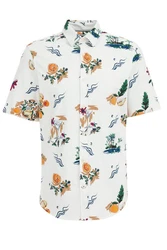 WE Fashion Businesshemd Creme/Weiß/Gelb/Blau