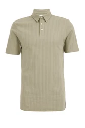 WE Fashion Poloshirt Khaki/Dunkelgrün