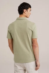 WE Fashion Poloshirt Khaki/Dunkelgrün