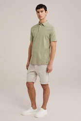 WE Fashion Poloshirt Khaki/Dunkelgrün