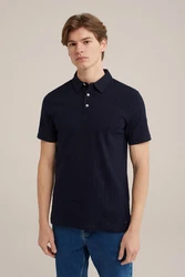 WE Fashion Poloshirt Dunkelblau
