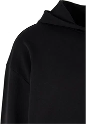 URBAN CLASSICS Sweatshirt Big Peace Hoody Schwarz/Dunkelblau/Lila
