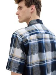 TOM TAILOR Hemd mit Karomuster Blau/Hellblau/Dunkelblau