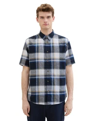 TOM TAILOR Hemd mit Karomuster Blau/Hellblau/Dunkelblau