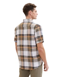 TOM TAILOR Hemd mit Karomuster Braun/Beige/Hellblau/Khaki