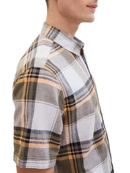 TOM TAILOR Hemd mit Karomuster Braun/Beige/Hellblau/Khaki
