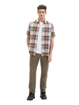 TOM TAILOR Hemd mit Karomuster Braun/Beige/Hellblau/Khaki