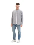 TOM TAILOR Langarmhemd blau