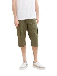 TOM TAILOR Shorts Bermudashorts Khaki/Dunkelgrün