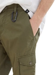 TOM TAILOR Shorts Bermudashorts Khaki/Dunkelgrün