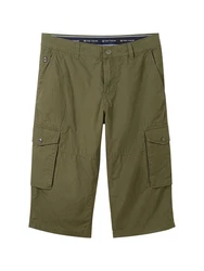 TOM TAILOR Shorts Bermudashorts Khaki/Dunkelgrün