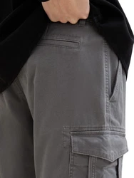 TOM TAILOR Cargoshorts Bermudas Mid Waist 7365 Grau/Dunkelgrau/Schwarz