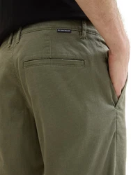 TOM TAILOR Bermudas mit Paspeltasche Khaki/Dunkelgrün/Beige