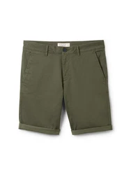 TOM TAILOR Bermudas mit Paspeltasche Khaki/Dunkelgrün/Beige
