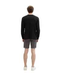 TOM TAILOR Bermudas mit Paspeltasche Grau/Dunkelgrau/Hellblau/Grün