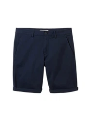 TOM TAILOR Bermudas mit Paspeltasche Dunkelblau/Hellblau/Blau