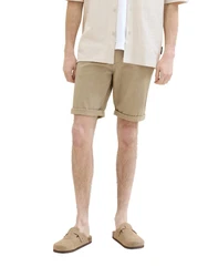 TOM TAILOR Bermudas mit Paspeltasche Khaki/Beige
