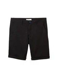 TOM TAILOR Bermudas mit Paspeltasche Weiß/Creme/Schwarz