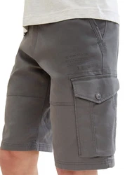 TOM TAILOR Bermudas Cargo Shorts Khaki/Grau/Weiß/Beige
